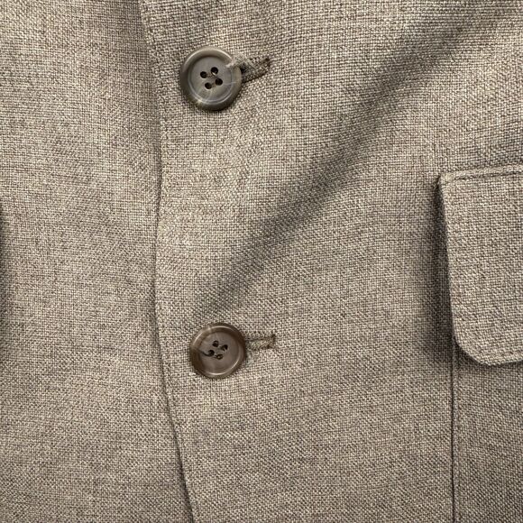 Vintage Levi Panatela Sportswear Men's Size 38S Heathered Brown Suit Coat Jacket - Picture 3 of 15